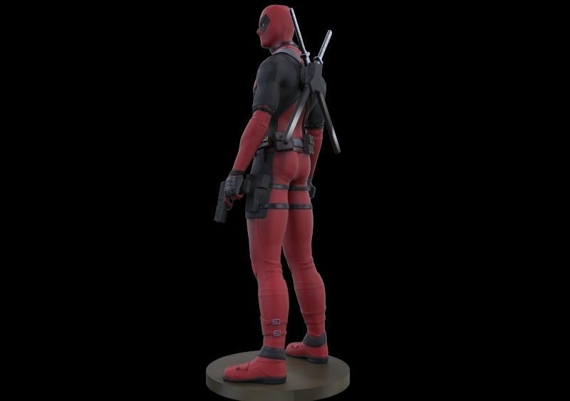 deadpool sculpture 3D print model 3D model_2