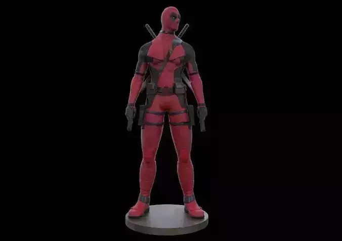deadpool sculpture 3D print model 3D model