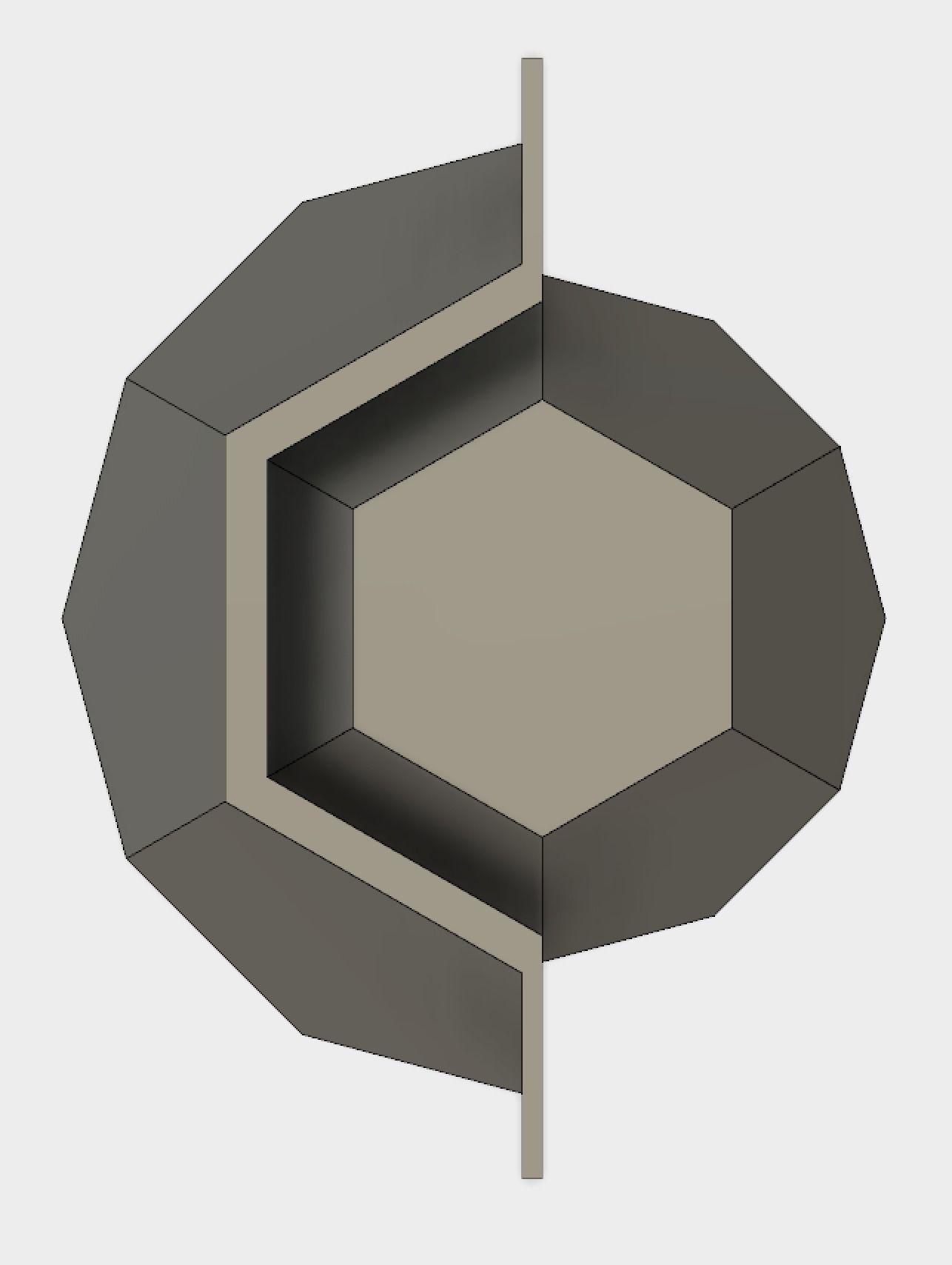 Geometric Vase Mold 3D print model_3