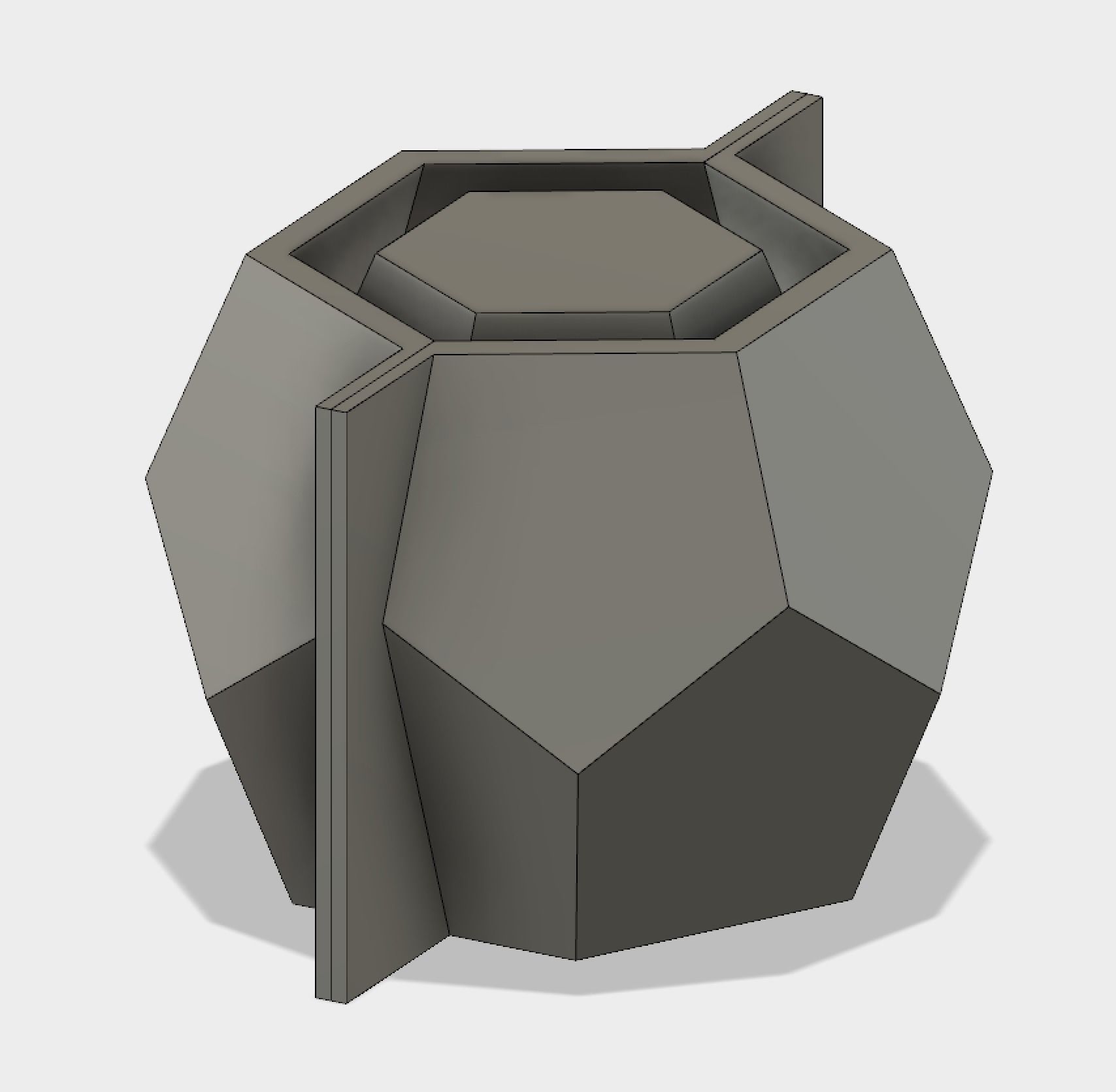 Geometric Vase Mold 3D print model_4
