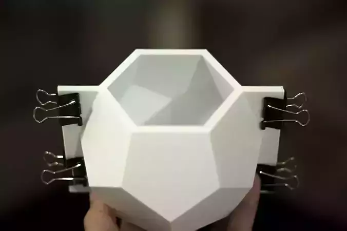 Geometric Vase Mold 3D print model Geometric Vase Mold 3D print model