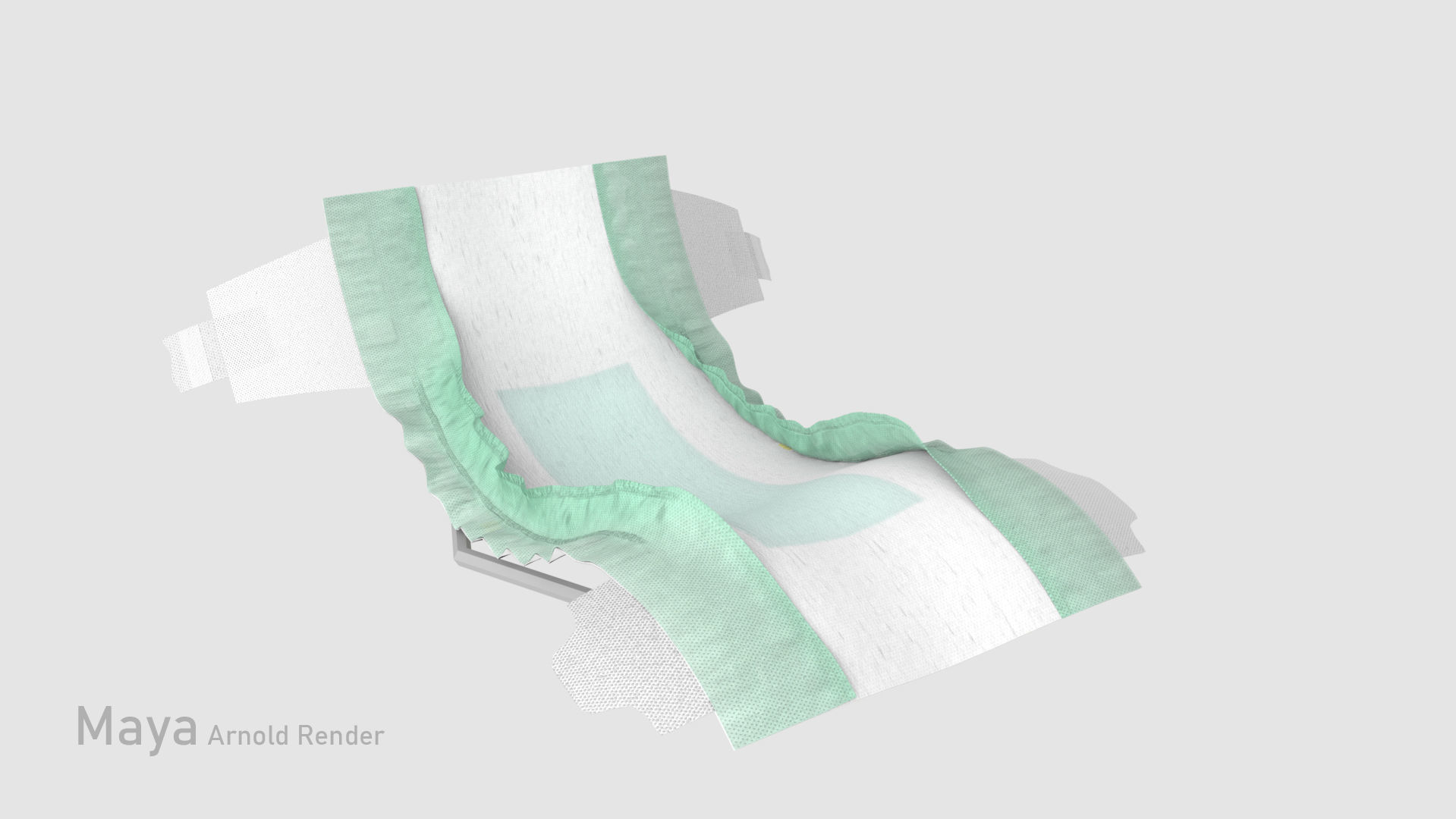 Diaper sanitary napkins 3D model_8