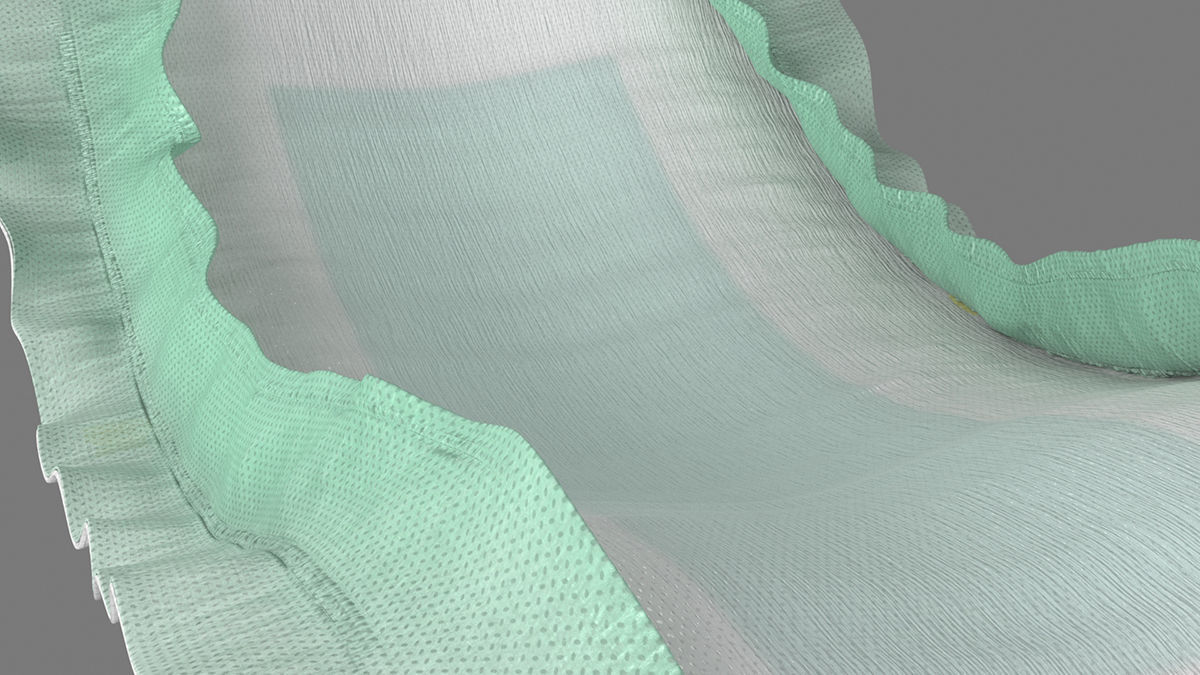 Diaper sanitary napkins 3D model_5