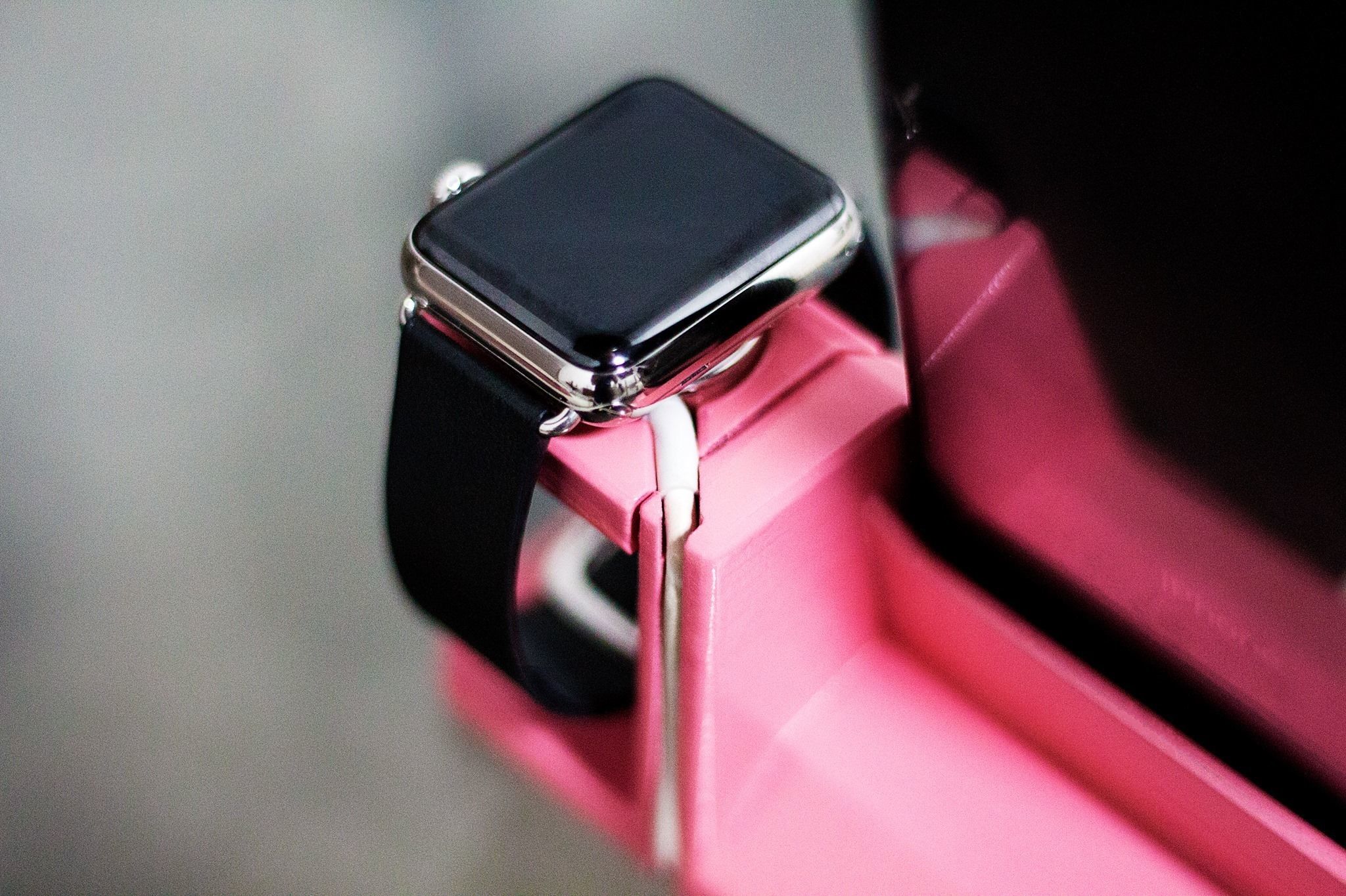 Modern Iphone and Apple Watch Dock 3D print model_2