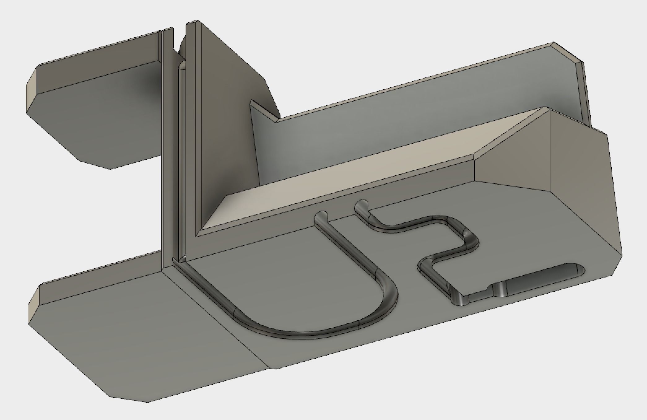 Modern Iphone and Apple Watch Dock 3D print model_8