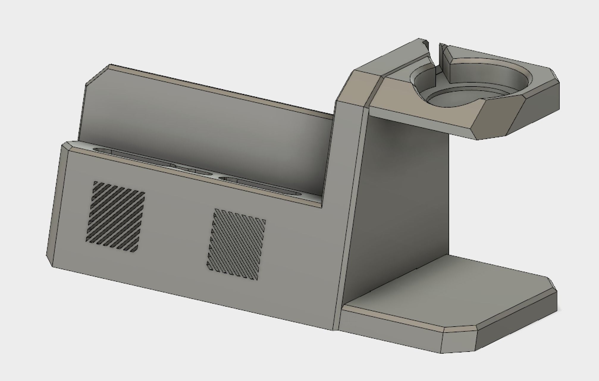 Modern Iphone and Apple Watch Dock 3D print model_6