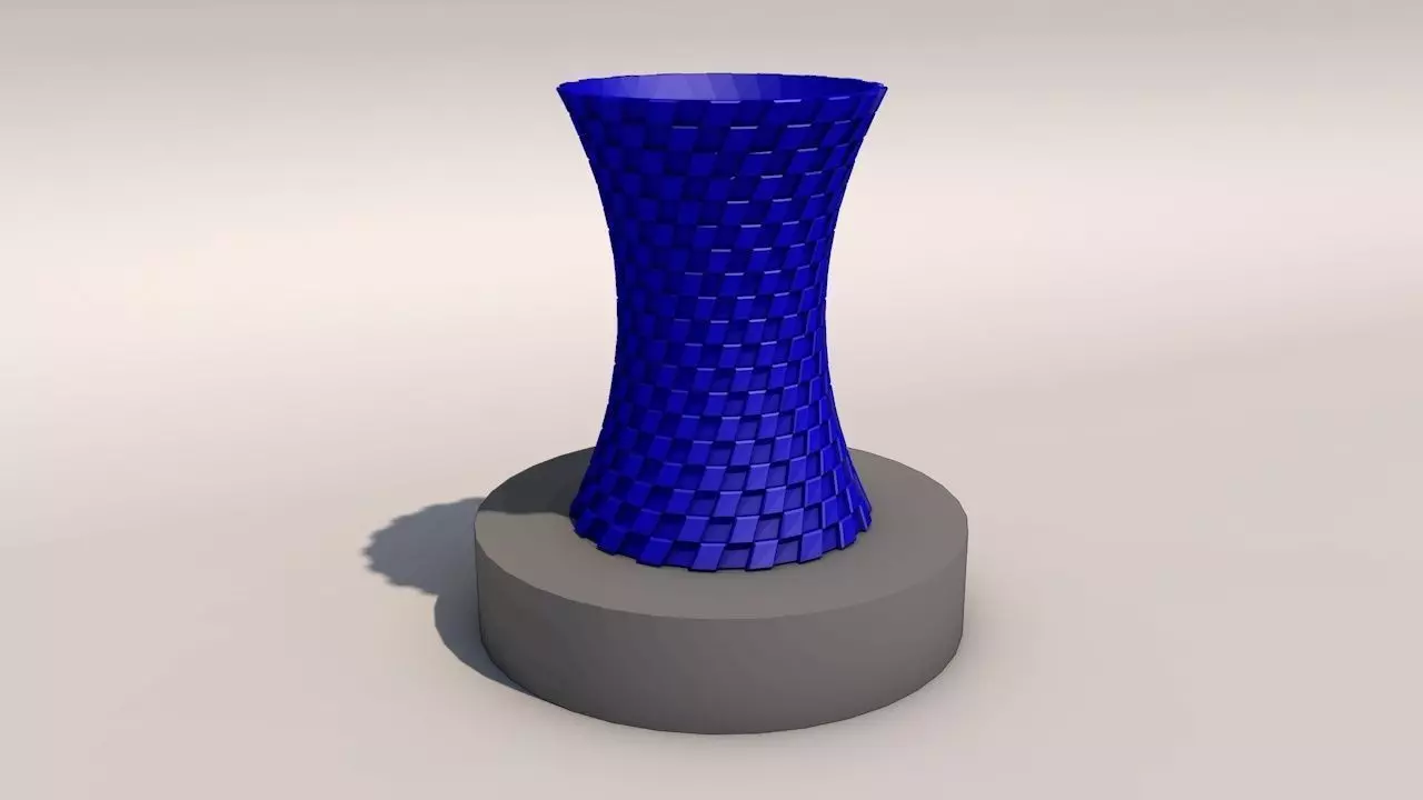 Vaso a scacchi 3d print 3D print model