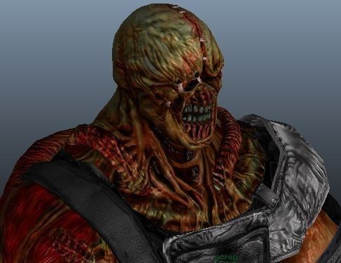 Nemesis man in armor Low-poly 3D model_11