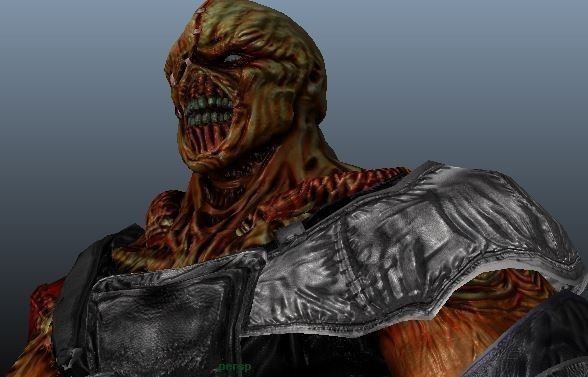 Nemesis man in armor Low-poly 3D model_7