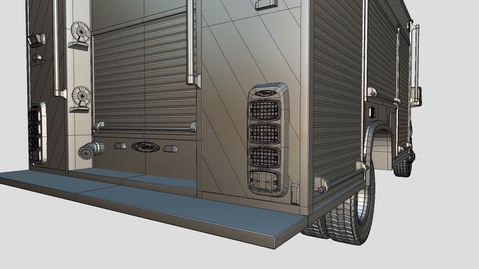 Silverado 2021 FIRETRUCK singlecab Low-poly 3D model_19