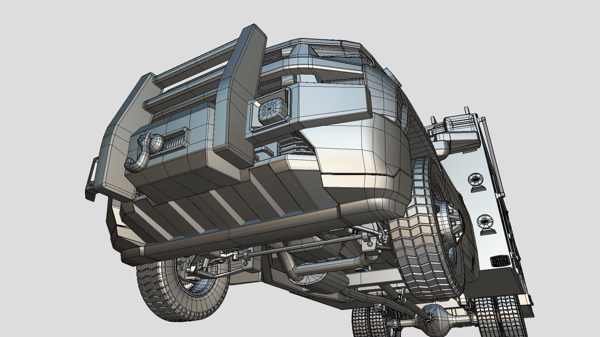 Silverado 2021 FIRETRUCK singlecab Low-poly 3D model_21