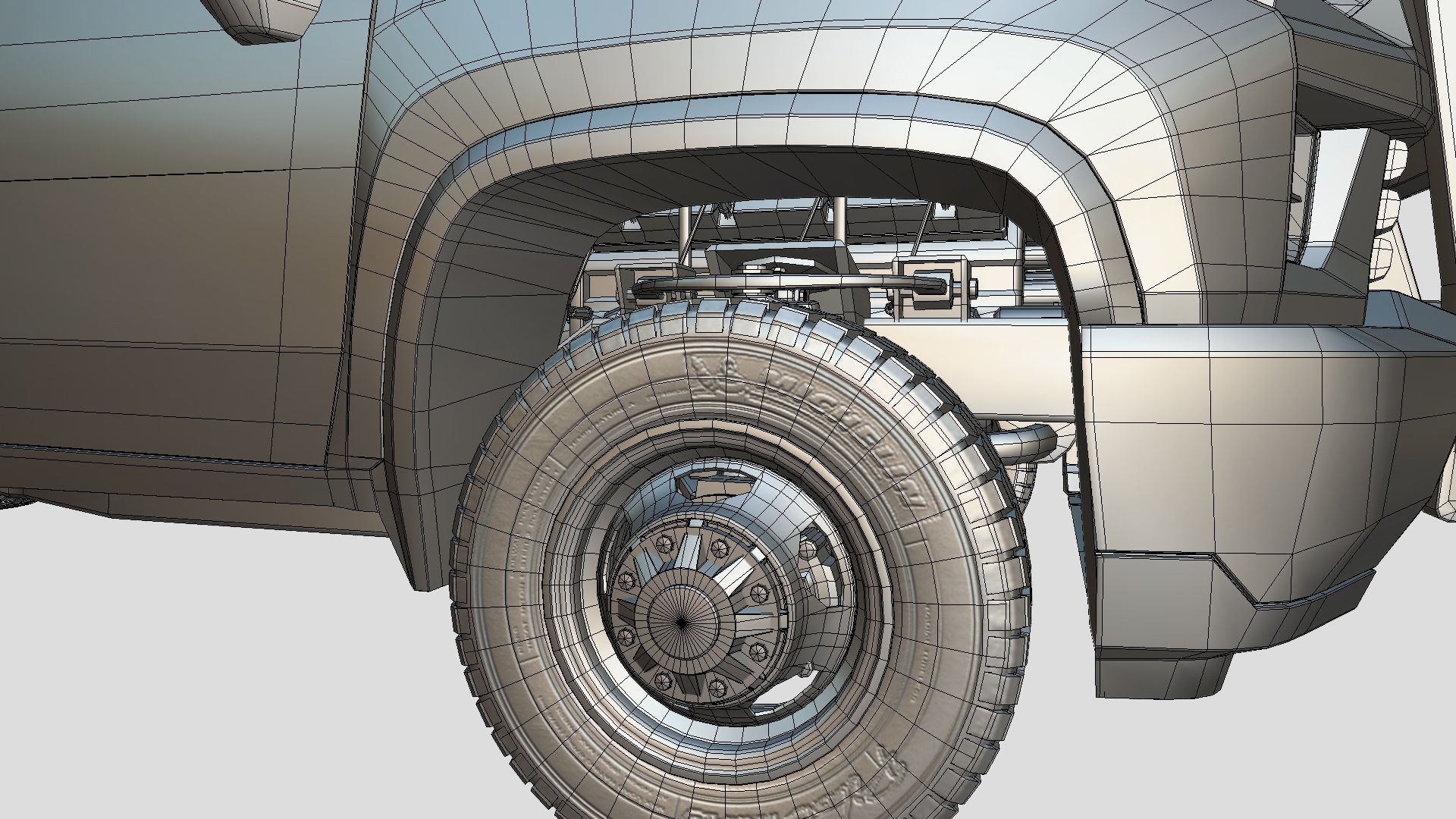 Silverado 2021 FIRETRUCK singlecab Low-poly 3D model_17