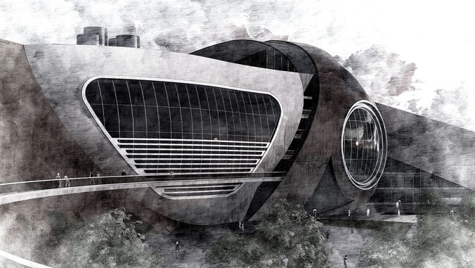 Car Museum 3D model