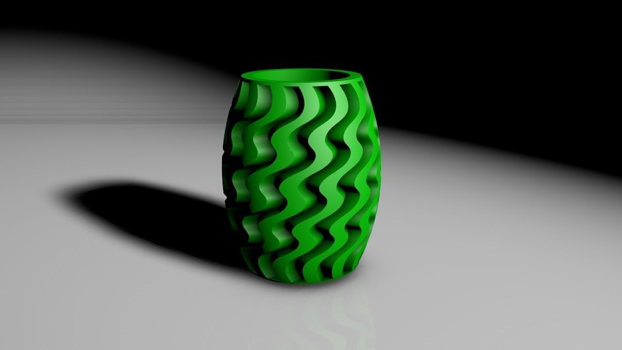 vaso a onde 3d print