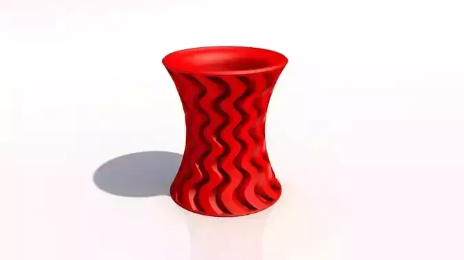 vaso a onde v2 3d print 3D print model