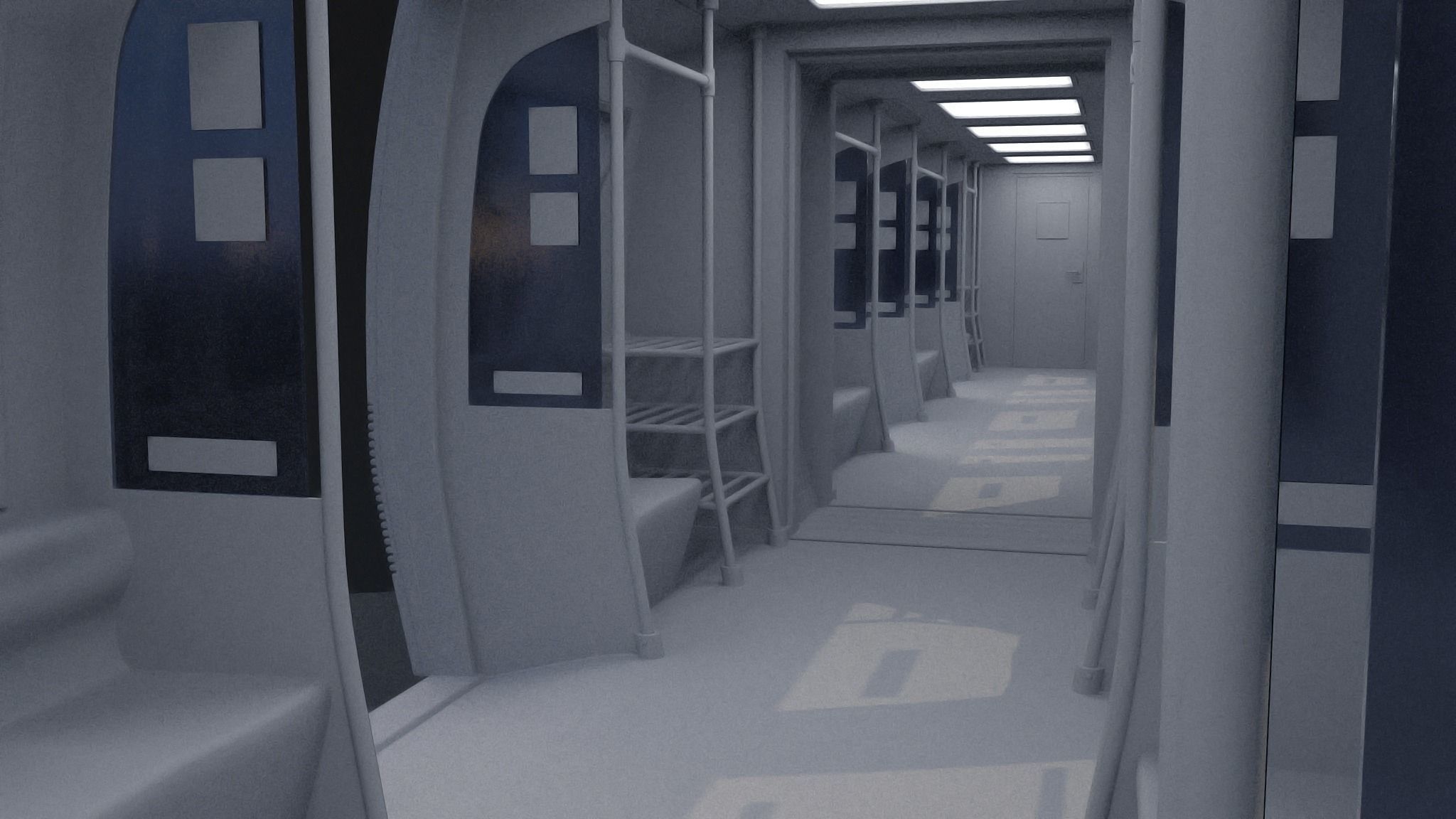 Monorail train 3D model_28