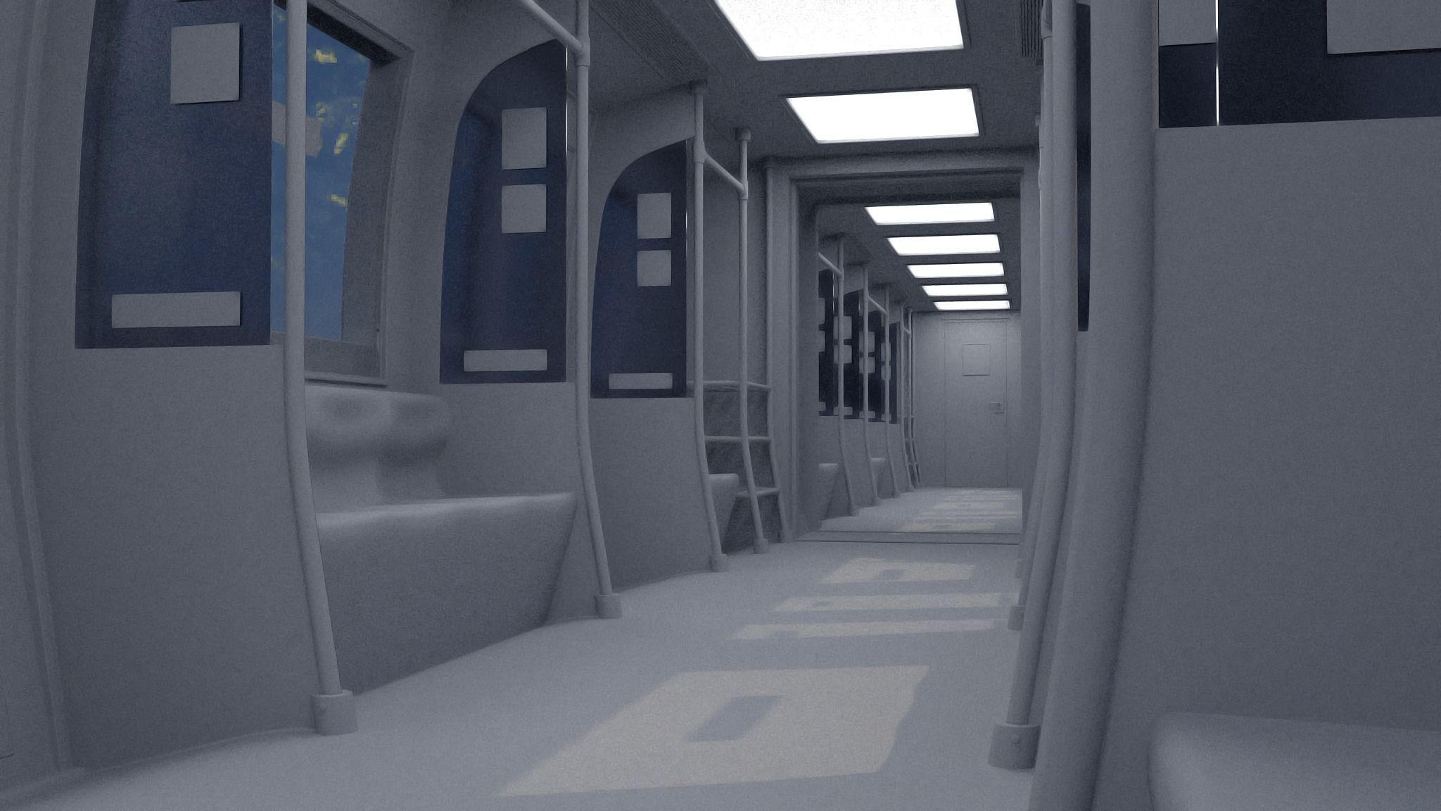 Monorail train 3D model_23