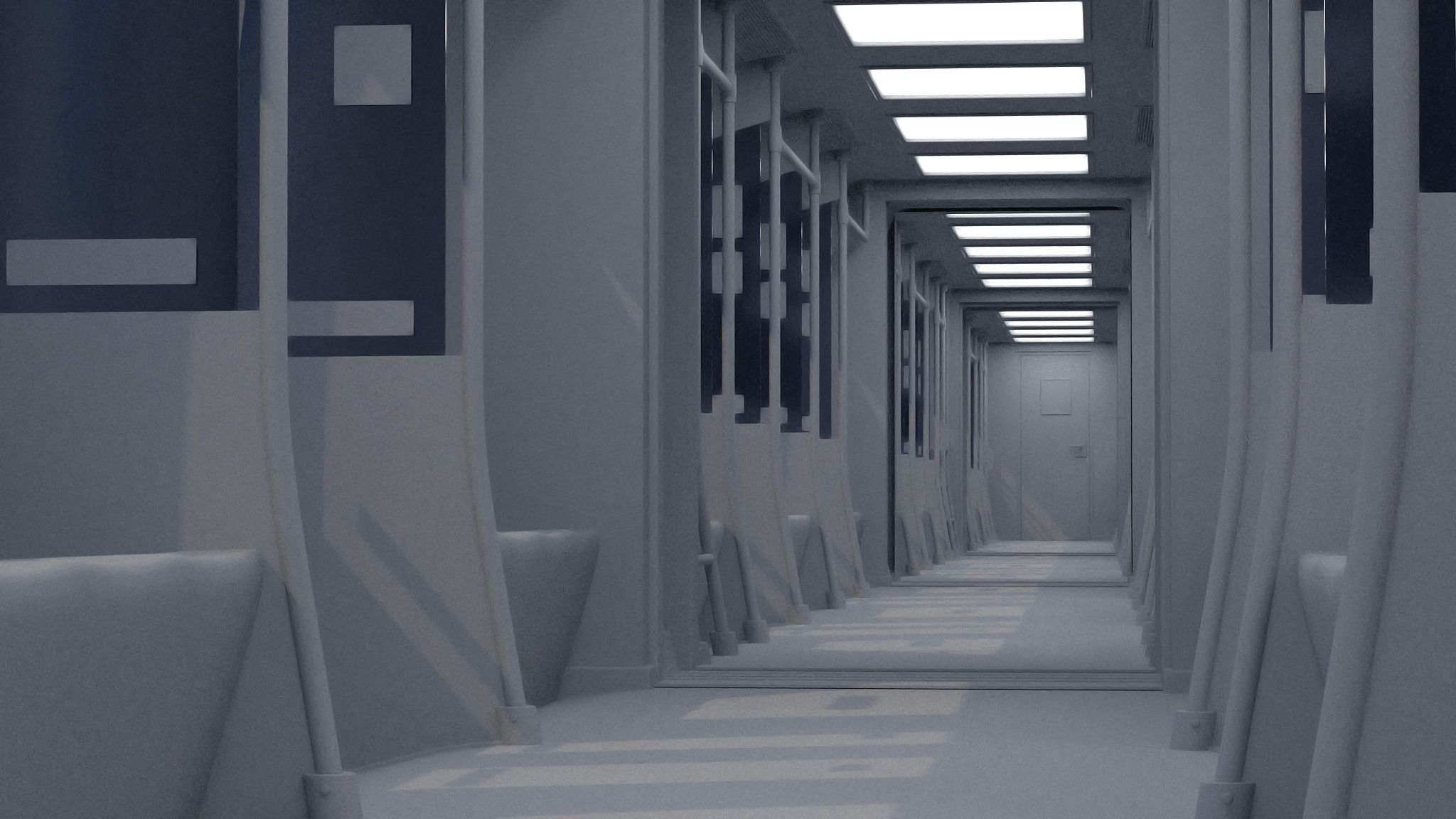 Monorail train 3D model_22