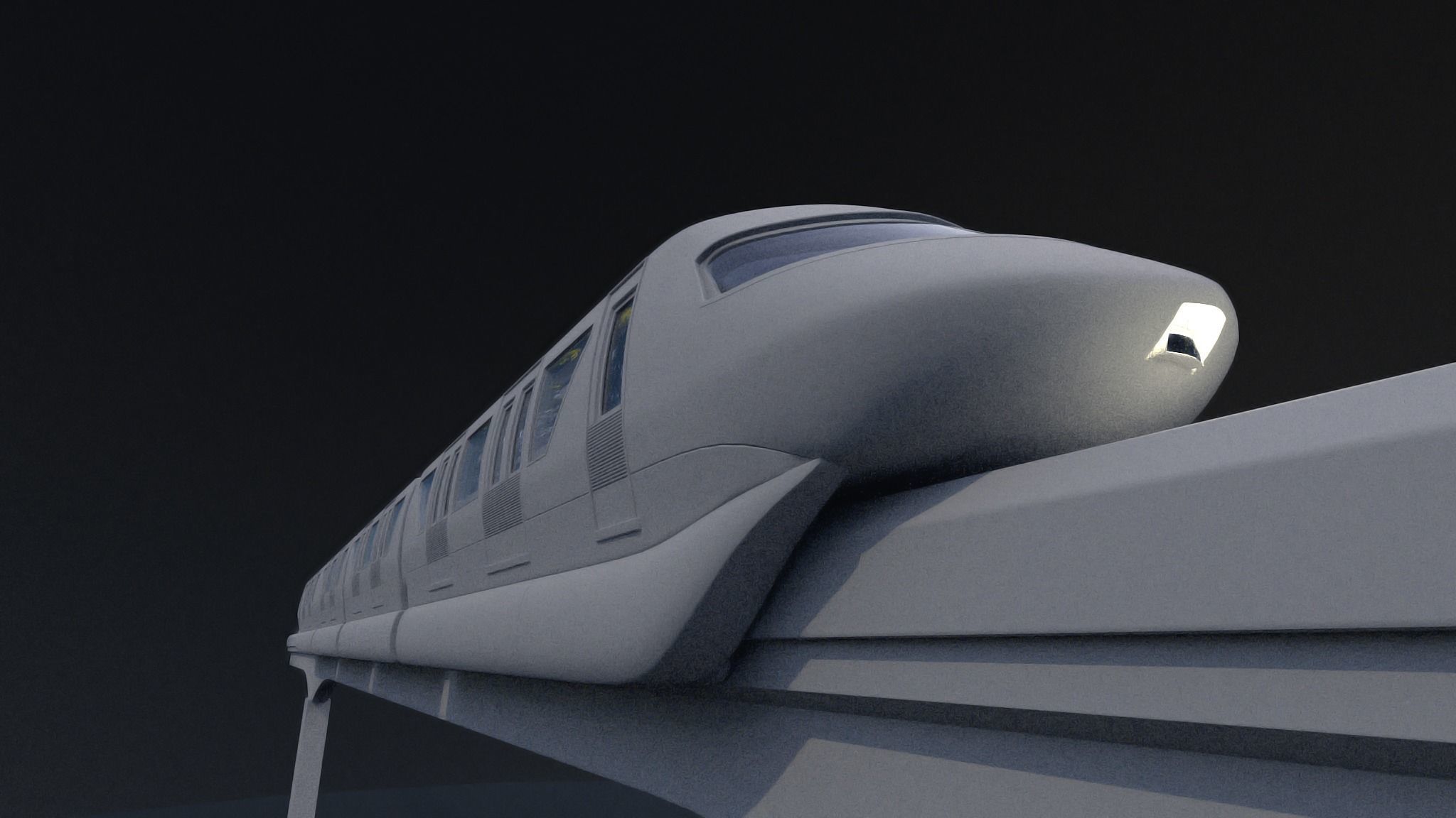 Monorail train 3D model_39