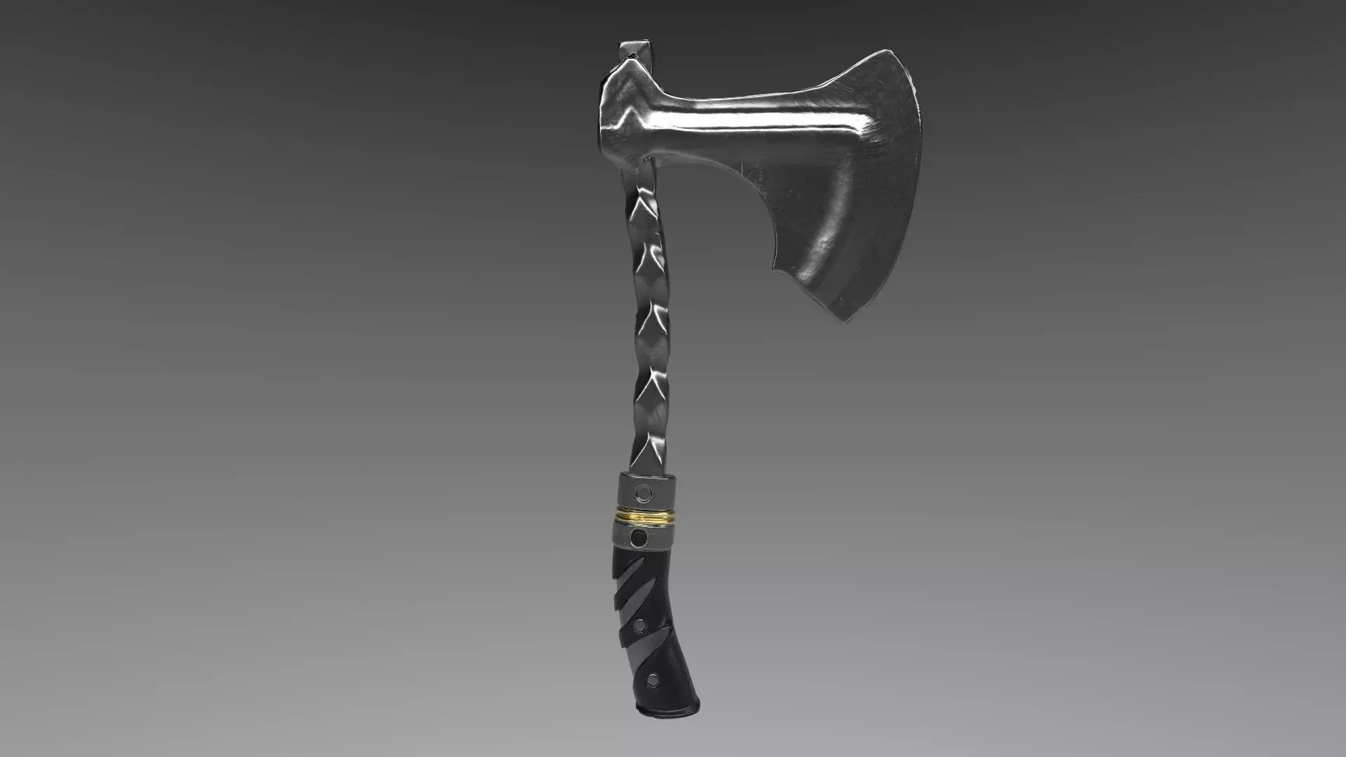 Battle axe Free low-poly 3D model