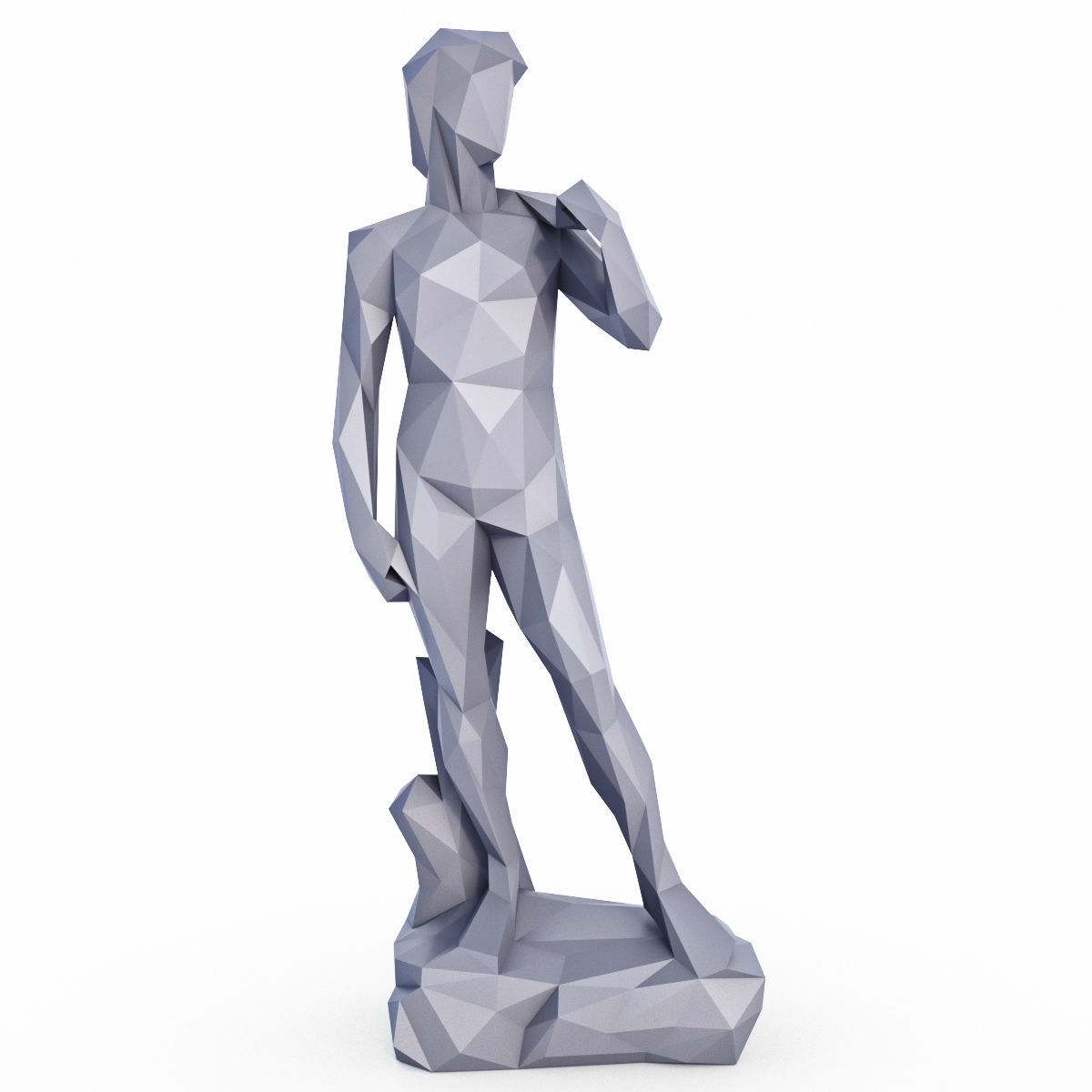David Sculpture Low Poly Low-poly 3D model