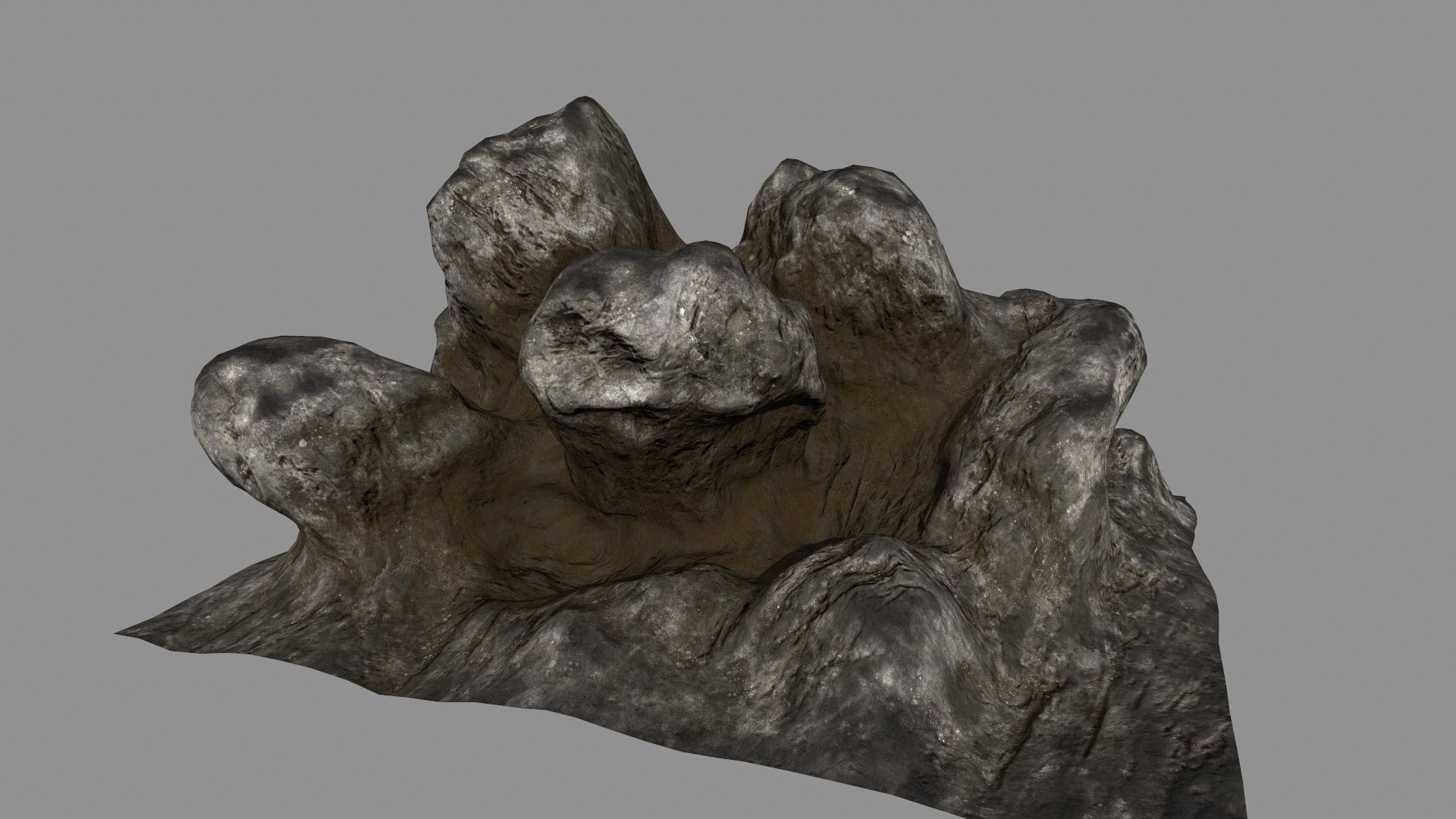 old rocks Low-poly 3D model_13