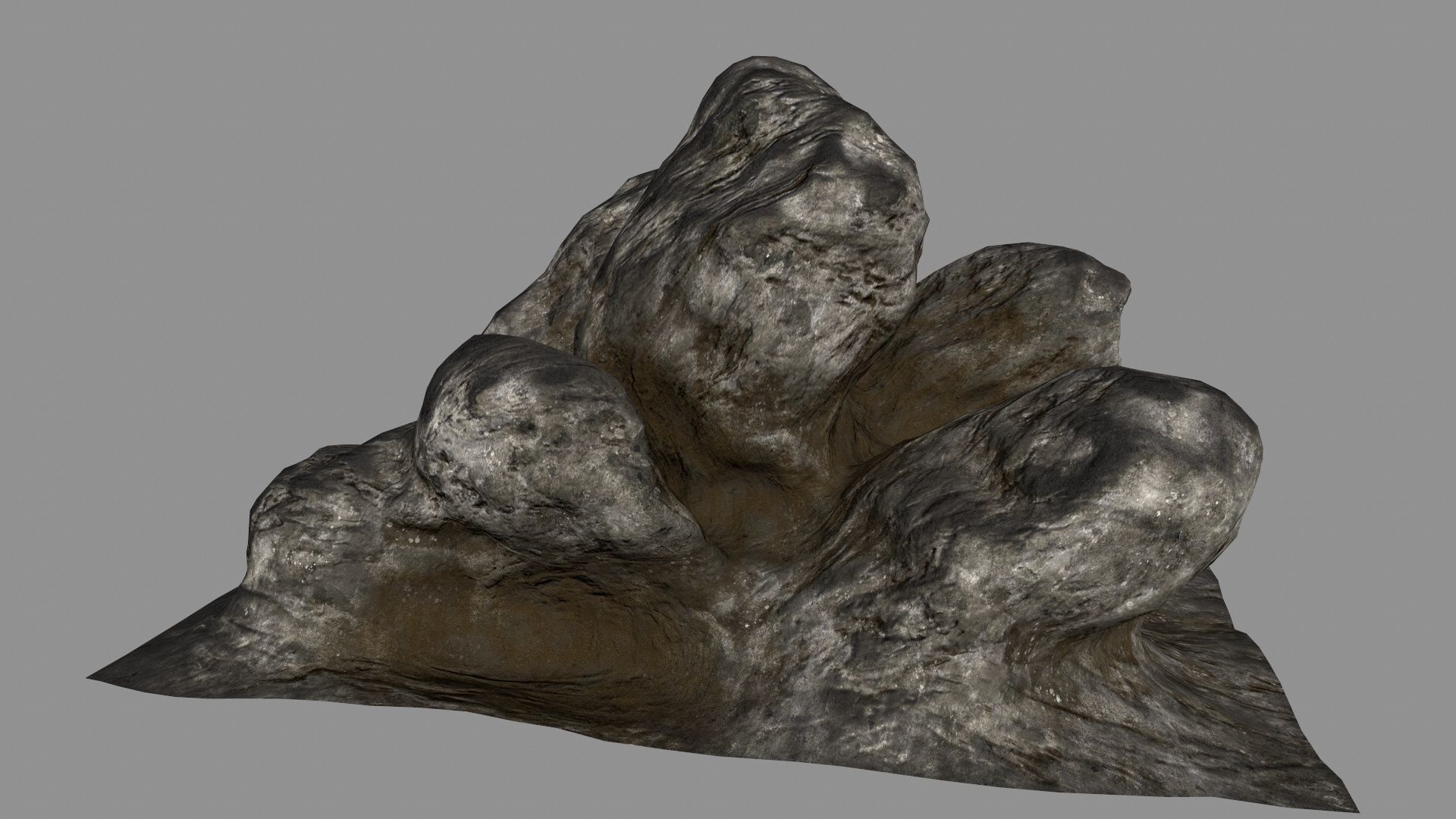 old rocks Low-poly 3D model_5