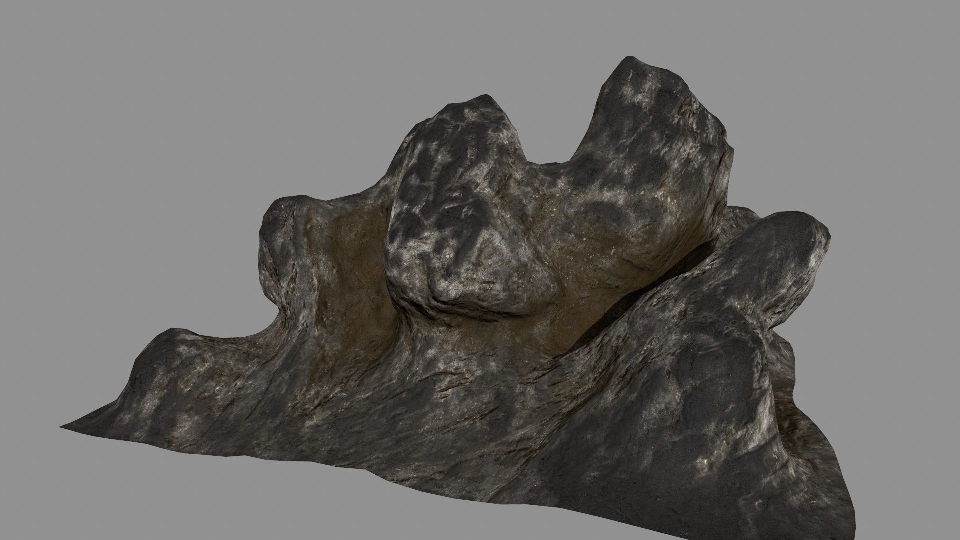old rocks Low-poly 3D model_7