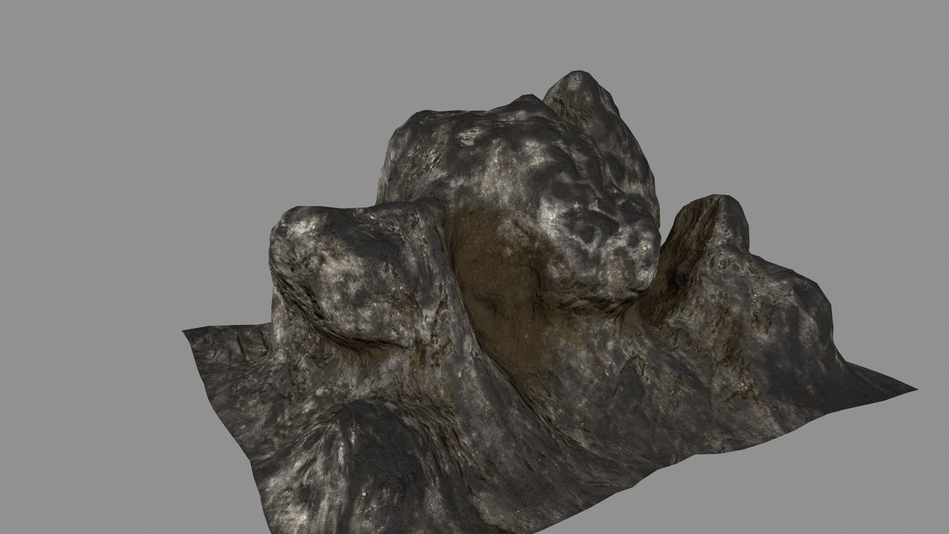 old rocks Low-poly 3D model_9