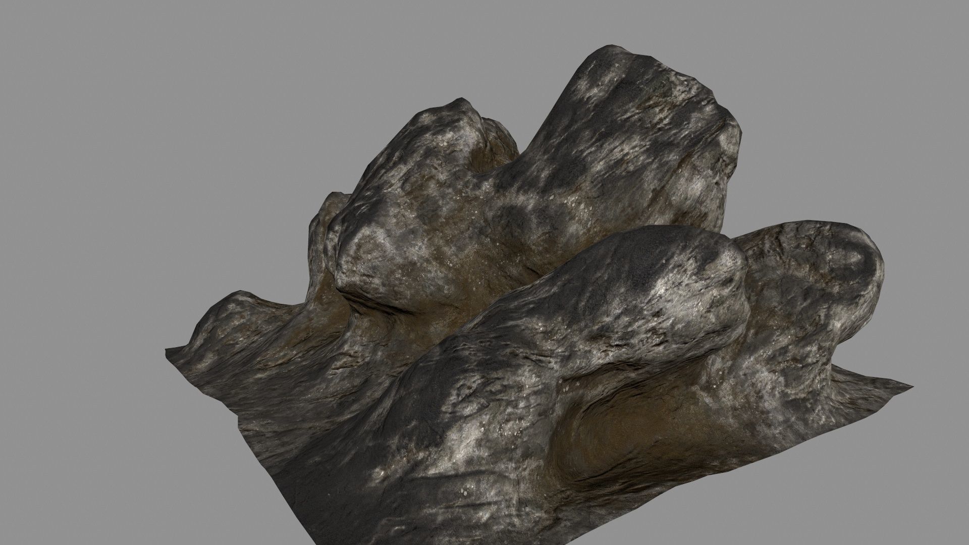 old rocks Low-poly 3D model_6