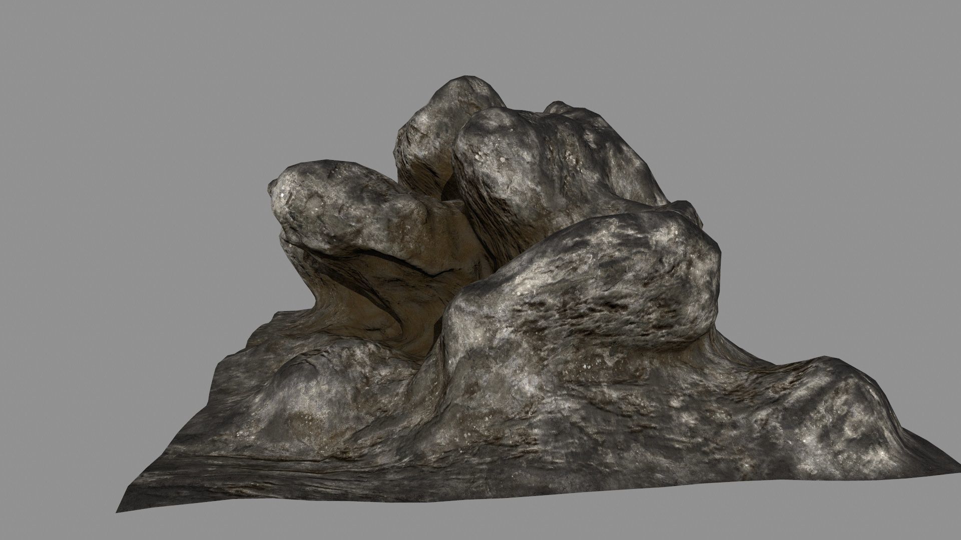 old rocks Low-poly 3D model_11
