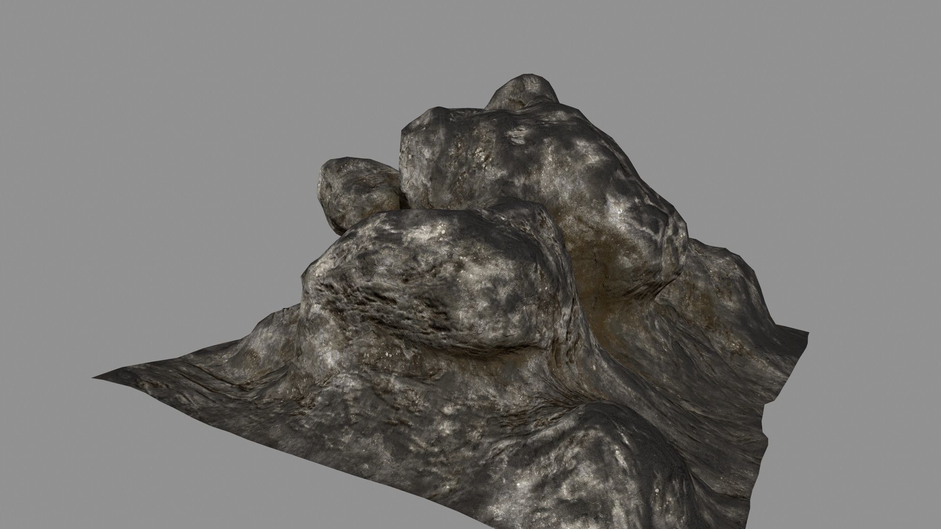 old rocks Low-poly 3D model_10