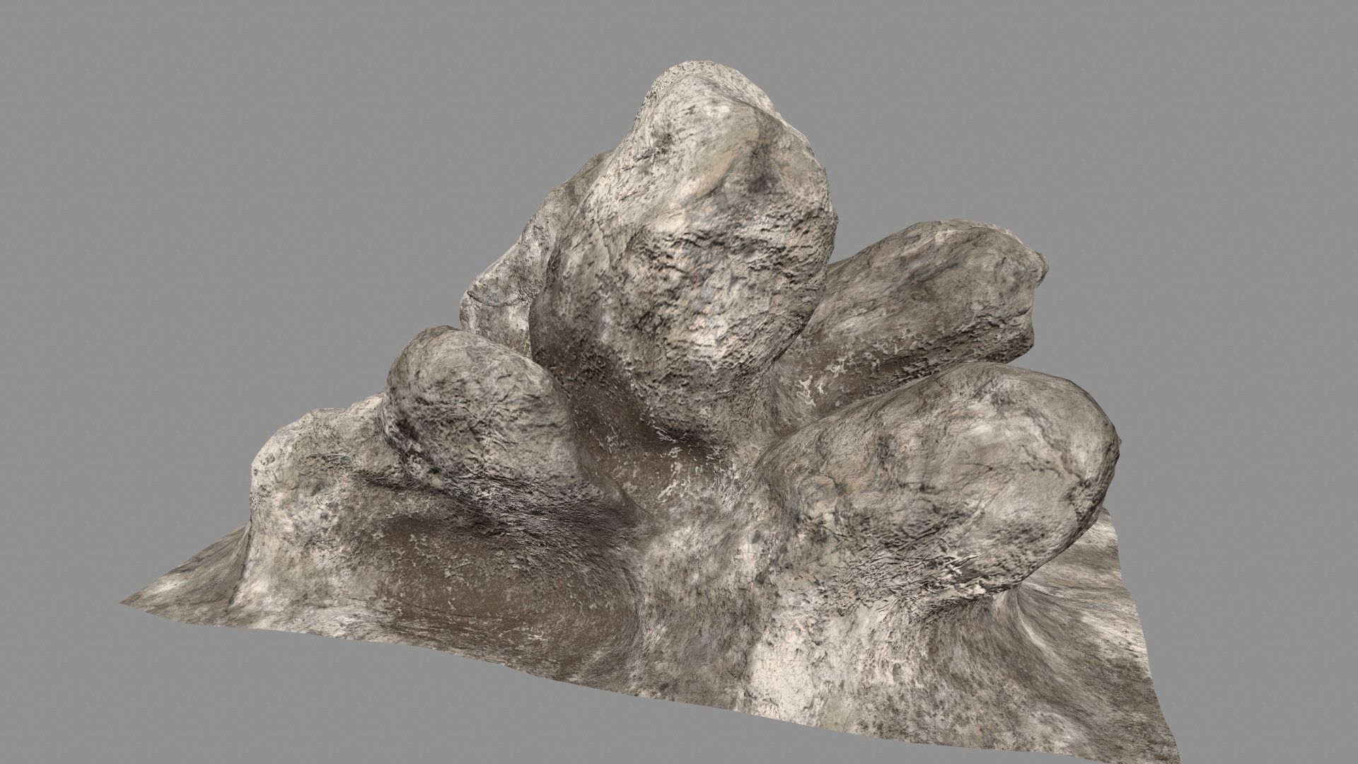 desert rocks Low-poly 3D model_5