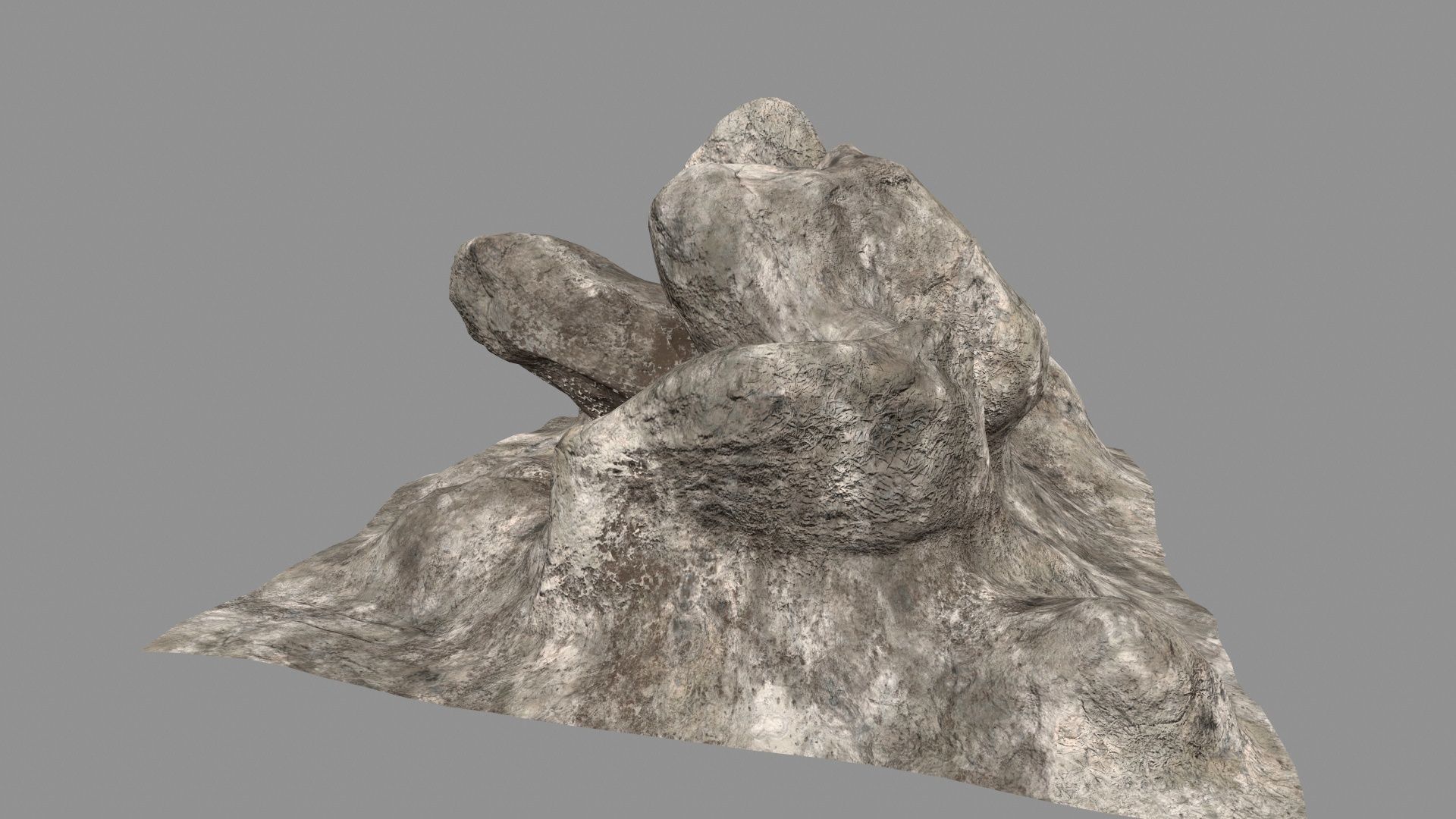 desert rocks Low-poly 3D model_12