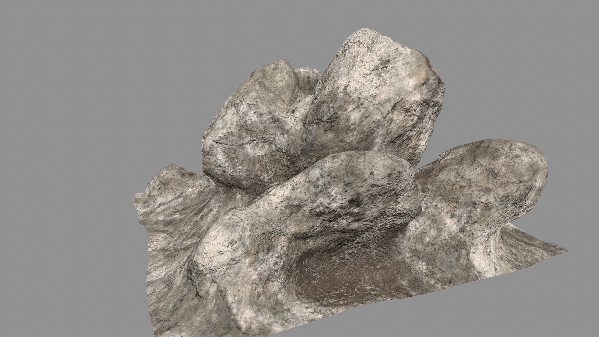 desert rocks Low-poly 3D model_7