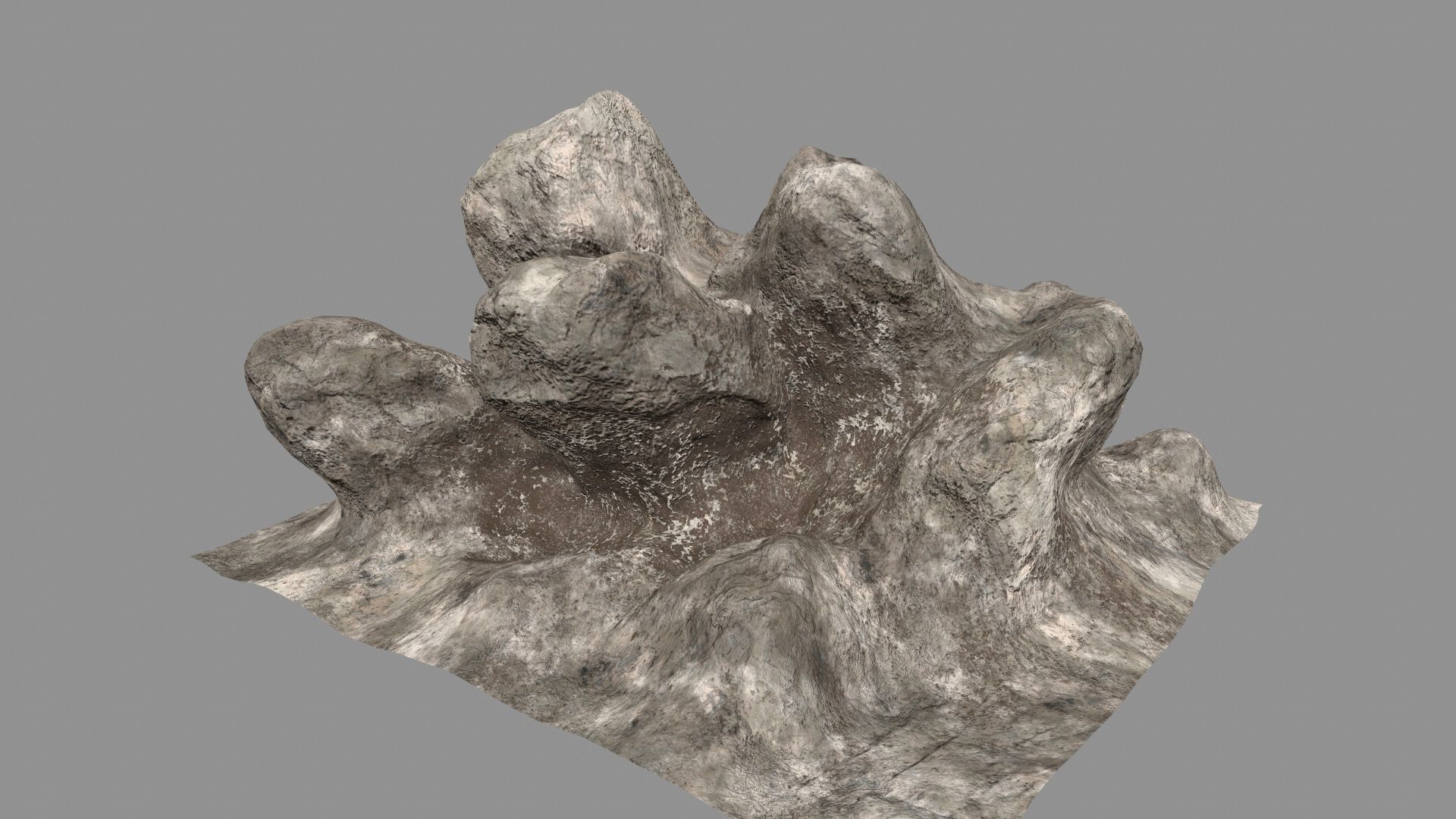 desert rocks Low-poly 3D model_14