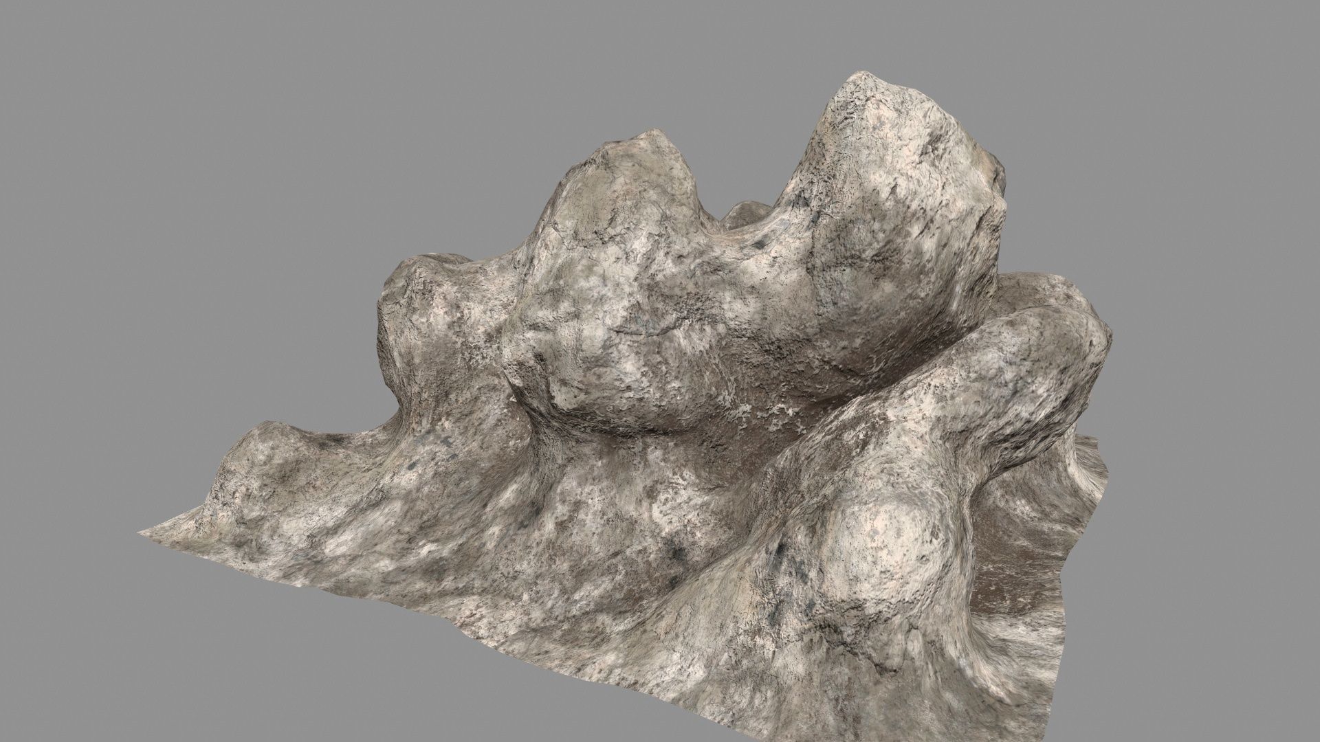 desert rocks Low-poly 3D model_8