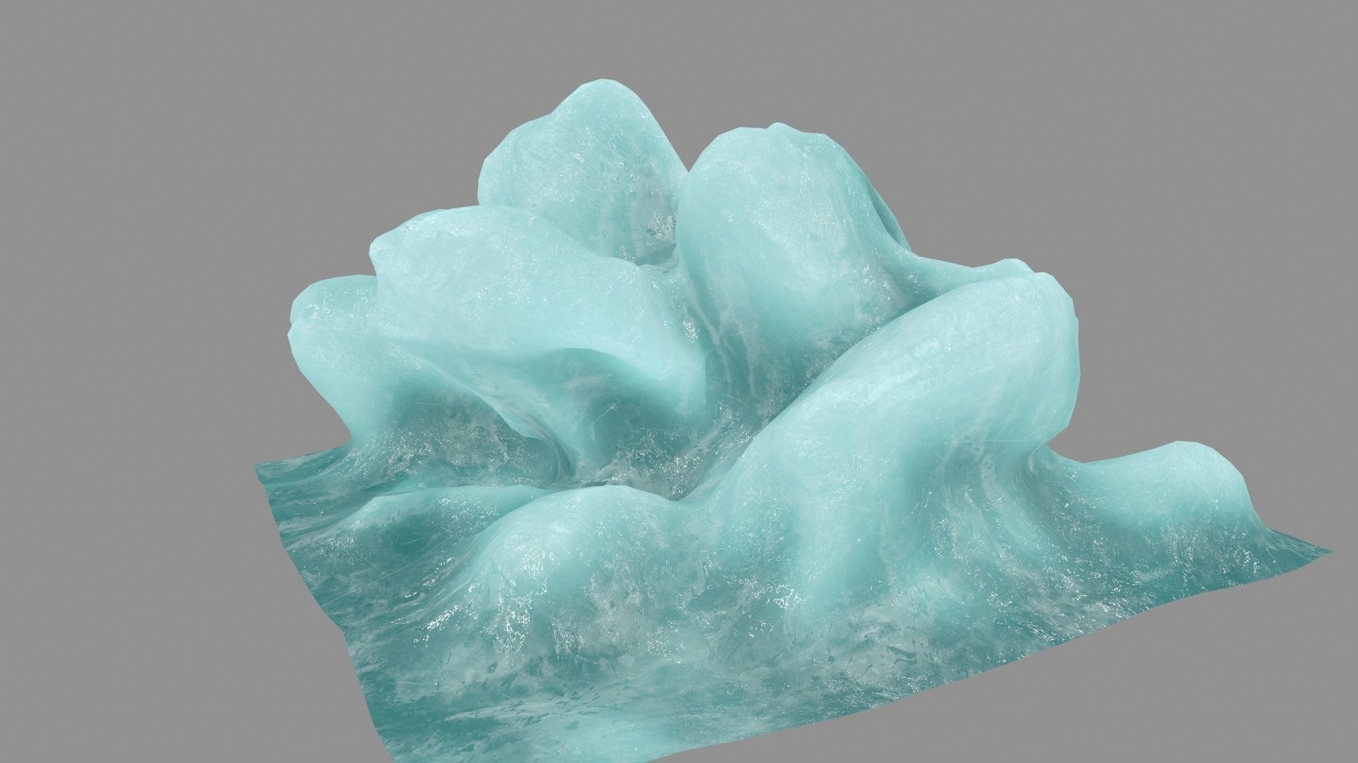 ice 2 block Low-poly 3D model_14