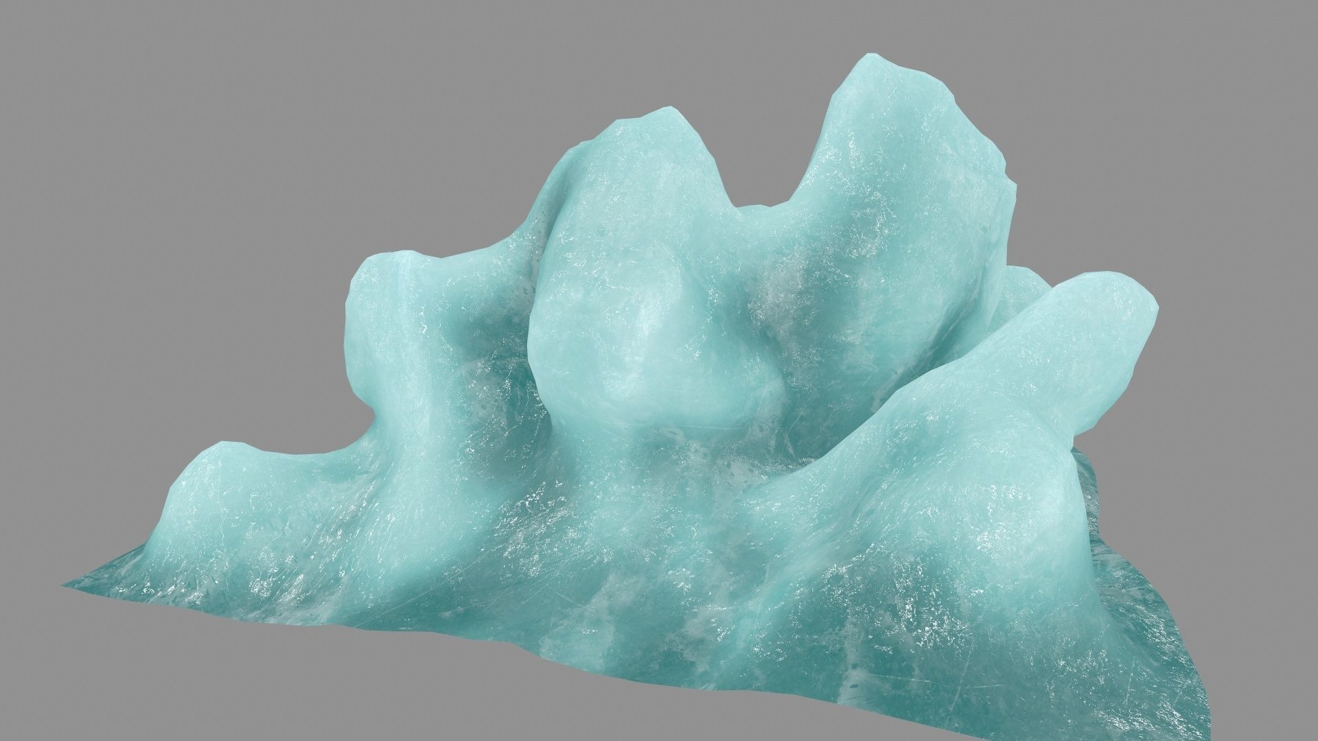 ice 2 block Low-poly 3D model_8