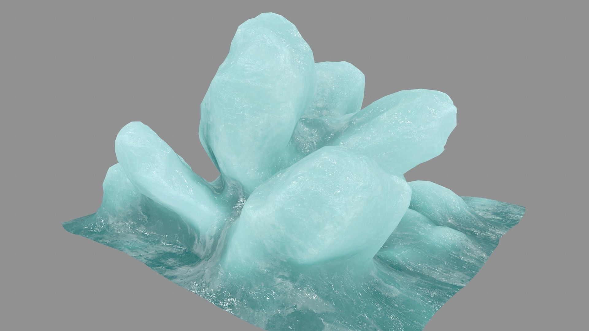 ice 2 block Low-poly 3D model_4