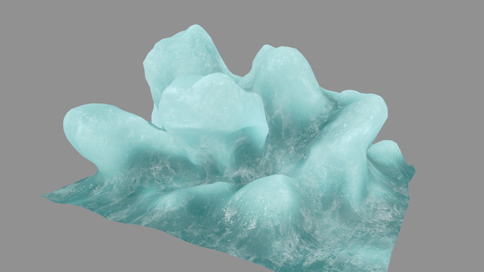 ice 2 block Low-poly 3D model_13