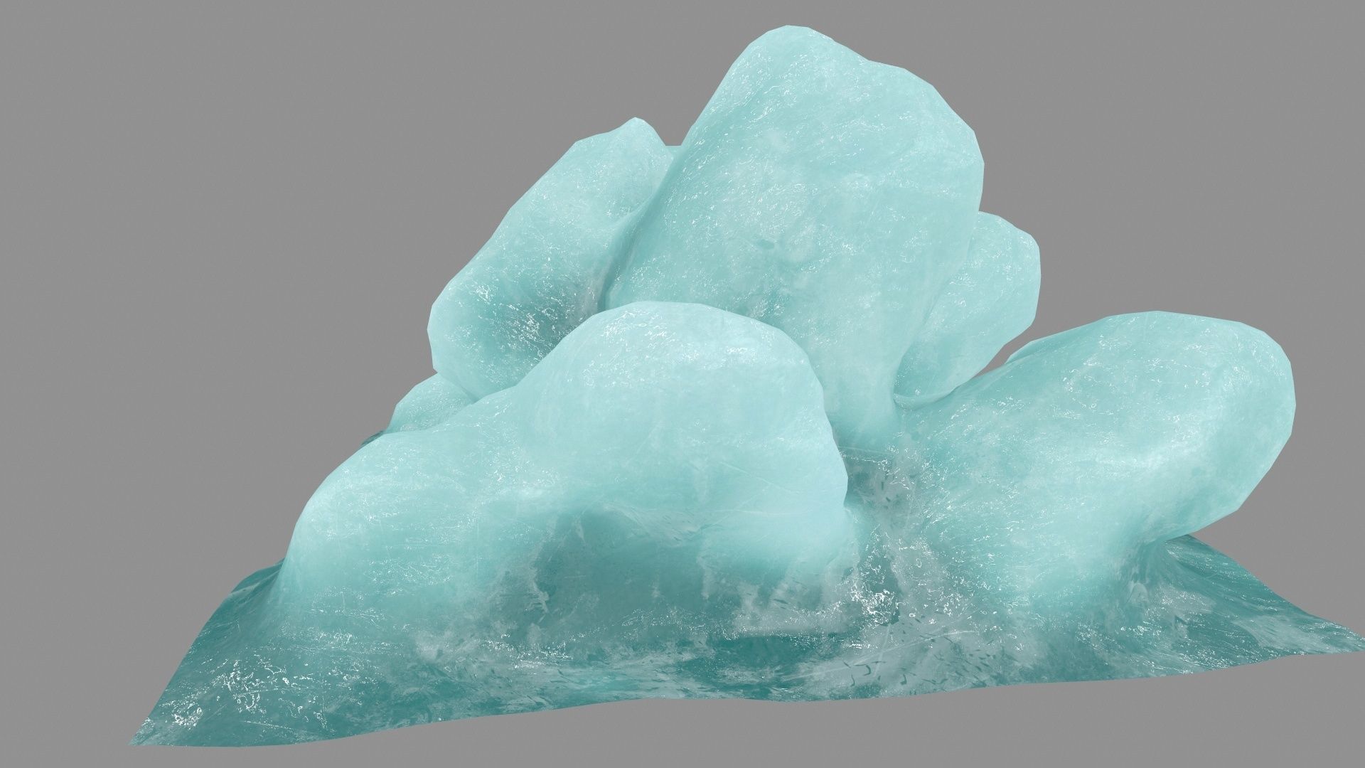 ice 2 block Low-poly 3D model_6