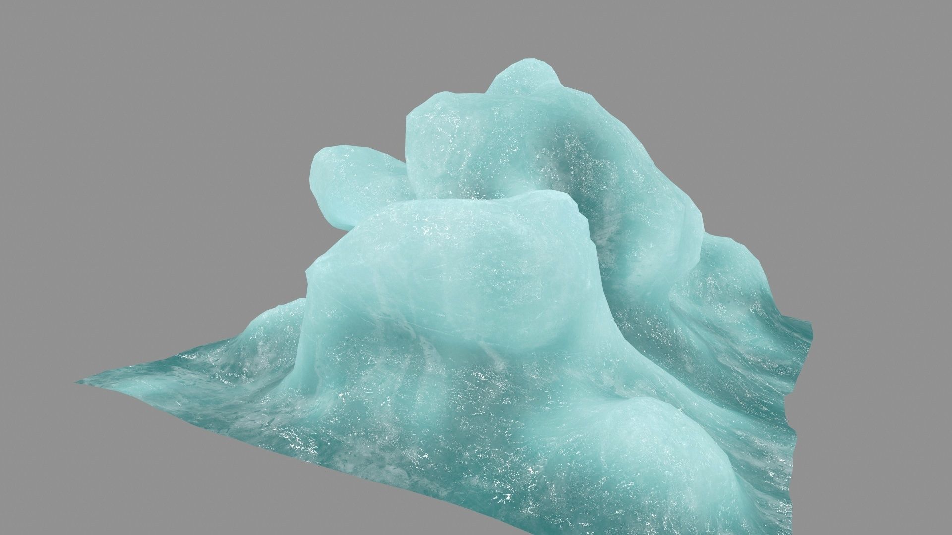 ice 2 block Low-poly 3D model_11