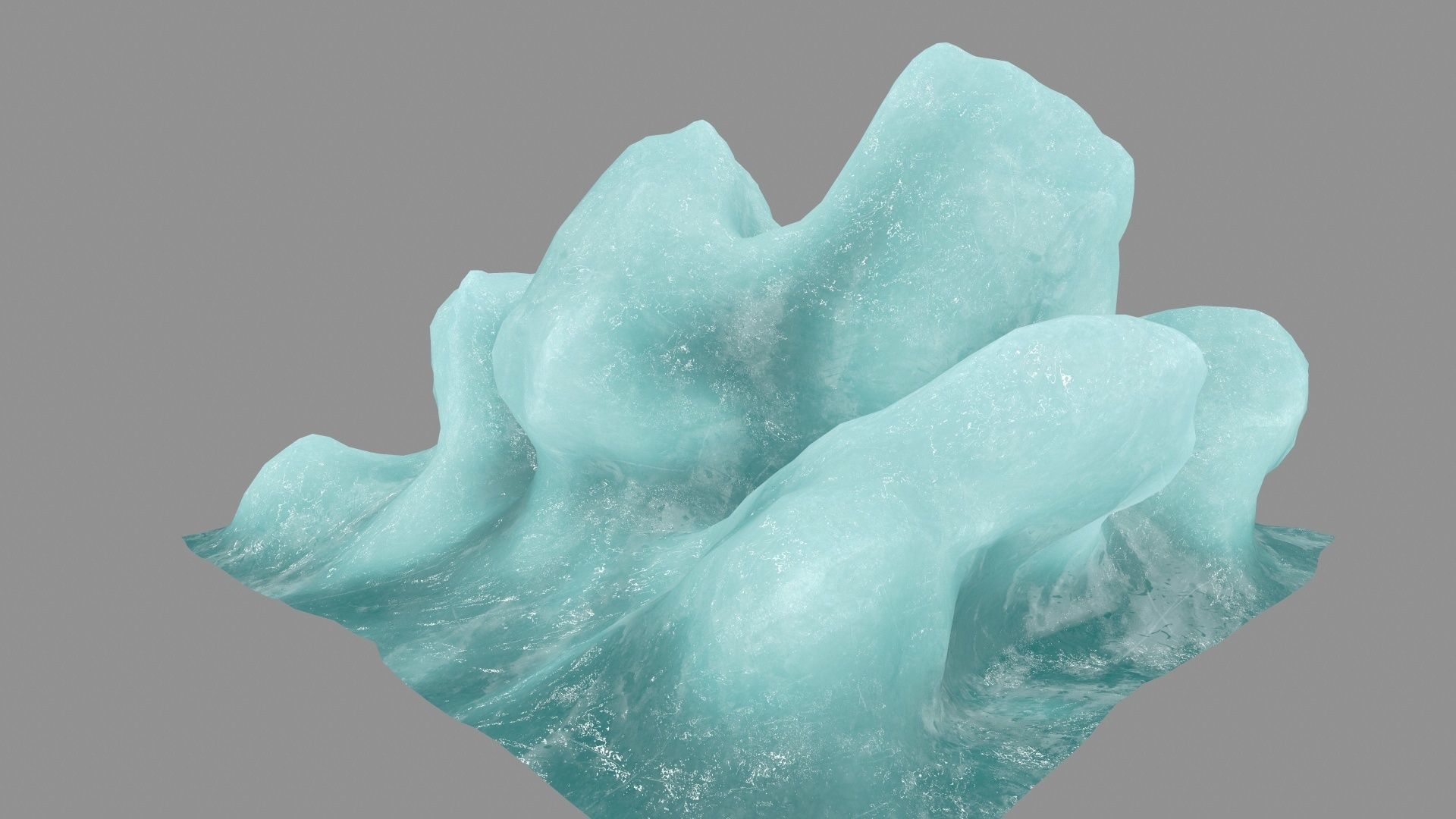 ice 2 block Low-poly 3D model_7
