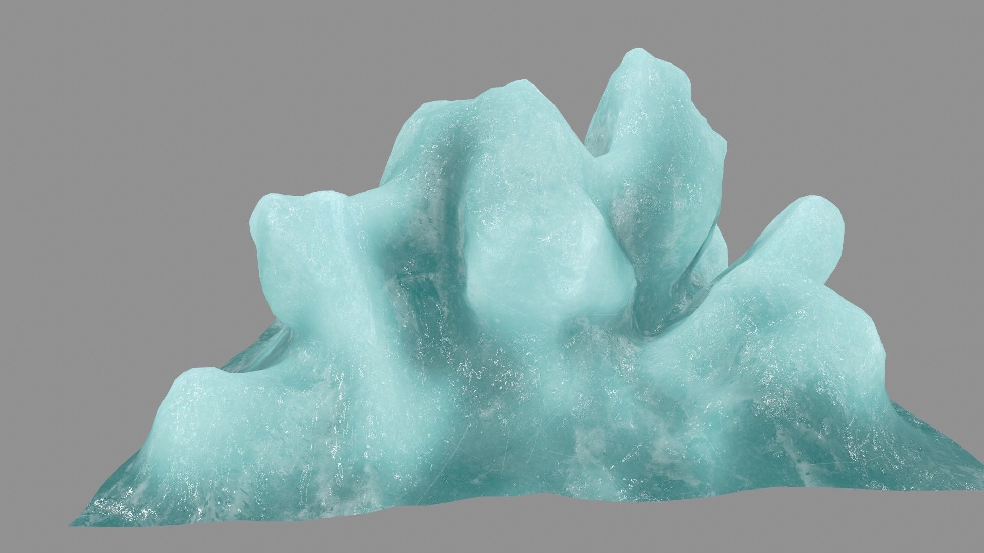 ice 2 block Low-poly 3D model_9