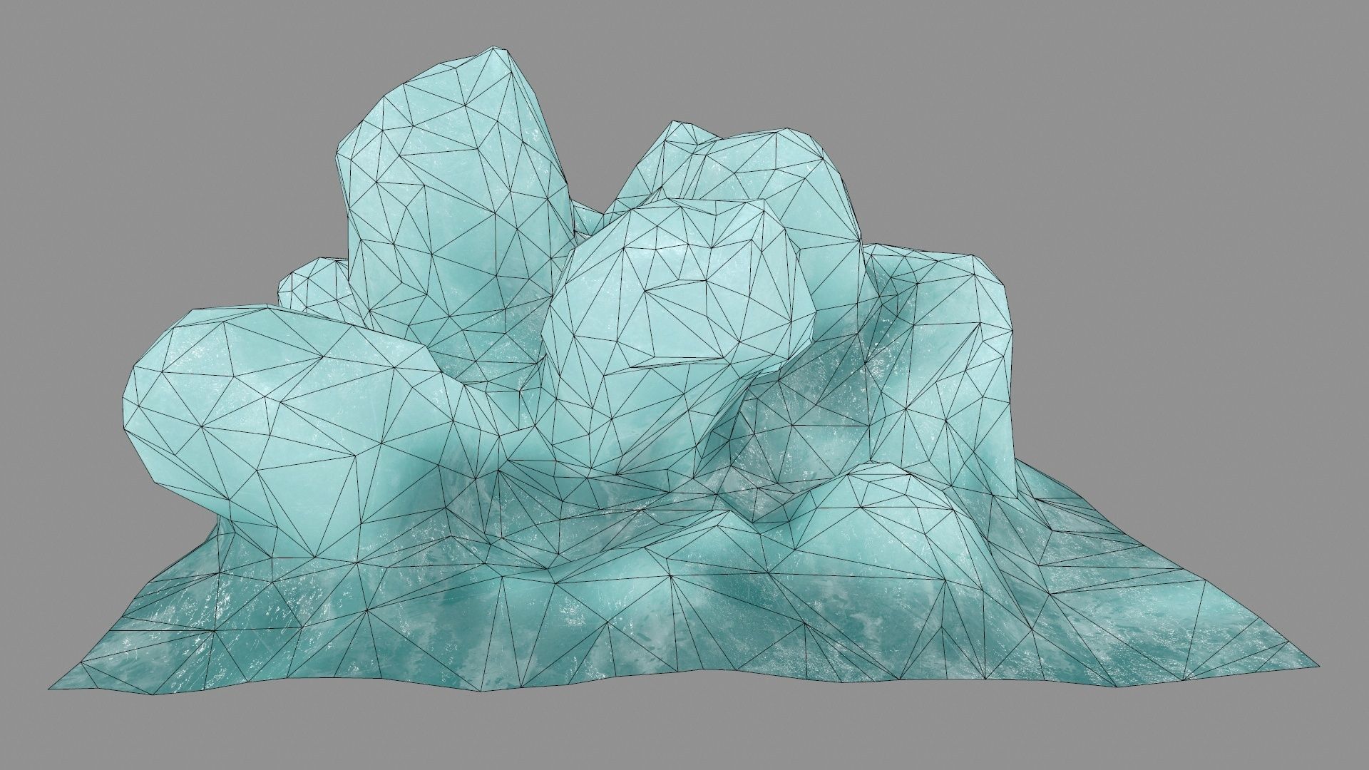 ice 2 block Low-poly 3D model_2