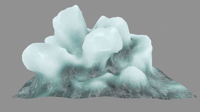 ice 3 iceberg Low-poly 3D model