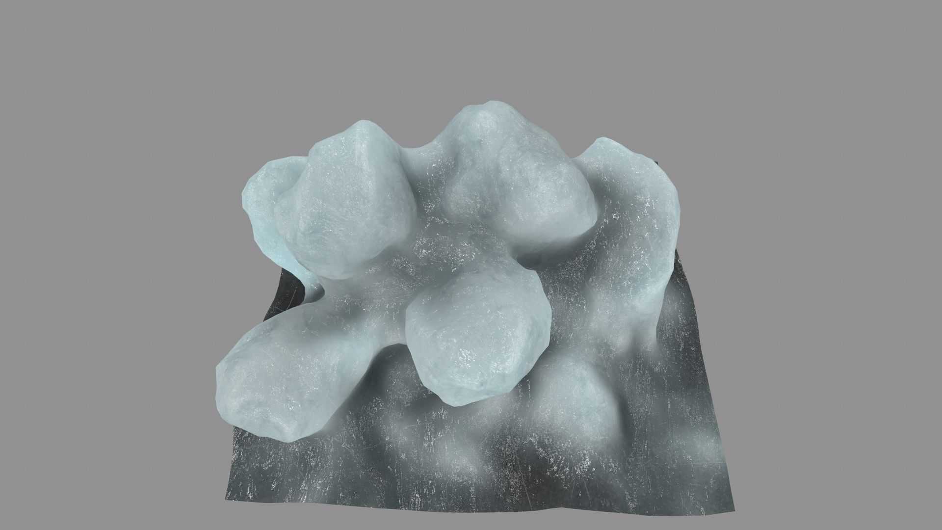 ice 4 block Low-poly 3D model_13