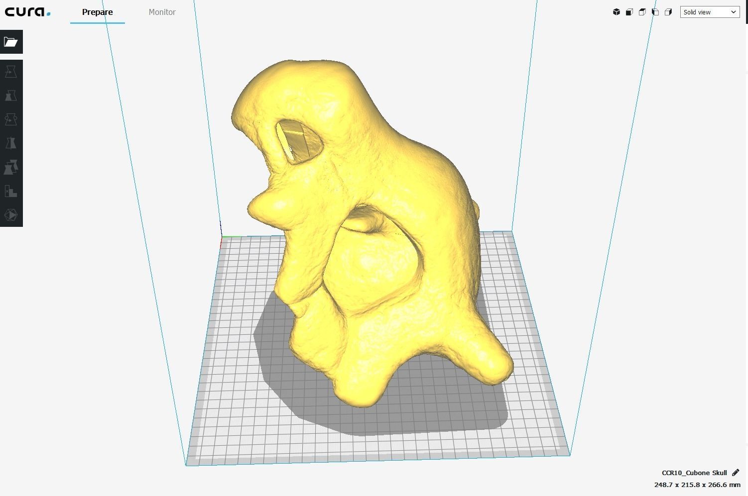 Cubone Skull and Bone COSPLAY 3D Printable Model 3D print model_1