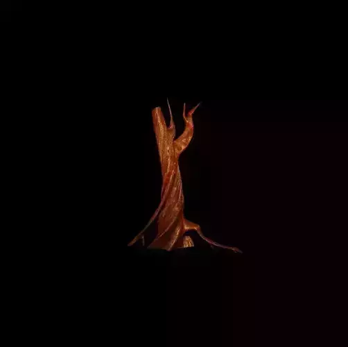 Creepy trees Low-poly 3D model